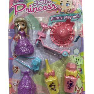 MUÑECA LITTLE PRINCESS CON ACCESORIOS BL