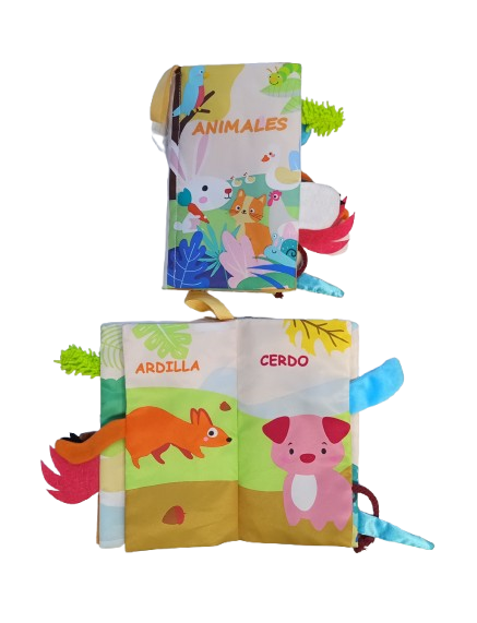 LIBRO TELA ANIMALES COLAS Y TEXTURAS 812501