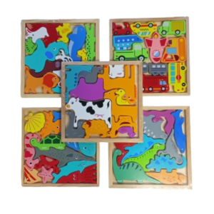PUZZLE ANIMALES DE MADERA MOD SURTIDO