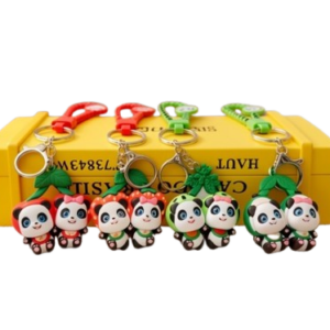LLAVERO GOMA PANDA X 2