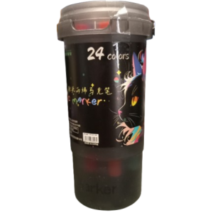 MARCADOR ACRILICO X 24 ESTUCHE CILINDRICO 730065