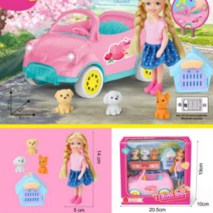 MUÑECA AUTO CON LUZ Y SONIDO MASCOTA 153061