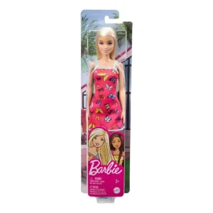 MUÑECA BARBIE VESTIDO ROSA ORIGINAL