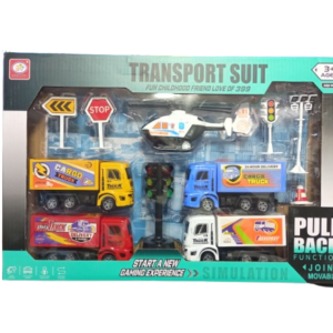 SET TRANSPORT SUIT CON VEHICULO 10PCS 310067